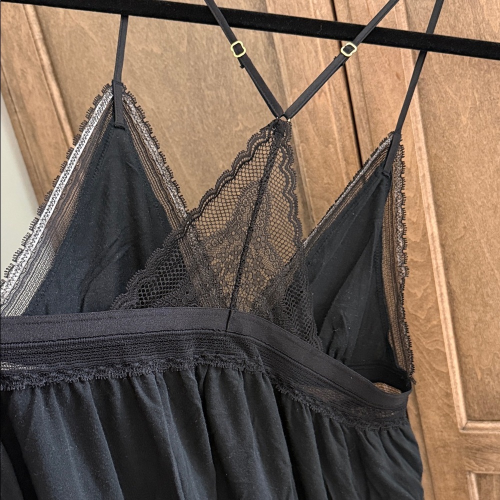 Victoria's Secret Elegant Black Intimate Lingerie dress pajamas